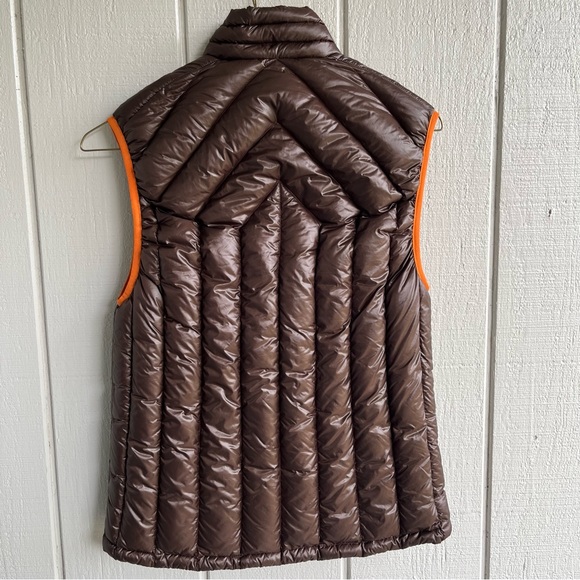 Big Agnes Men’s Ways Gulch Down Vest in Brown and Orange Size S - Picture 7 of 10